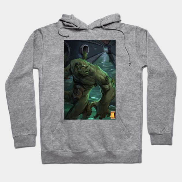 Killer-croc Hoodie by Narizamavizca